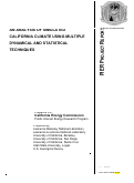 Cover page: An Analysis Of Simulated California Climate Using Multiple Dynamical And Statistical techniques