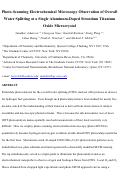 Cover page: Photo-scanning Electrochemical Microscopy Observation of Overall Water Splitting at a Single Aluminum-Doped Strontium Titanium Oxide Microcrystal