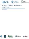 Cover page: St. Mary’s University Requirements Analysis Report