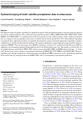 Cover page: Optimal merging of multi-satellite precipitation data in urban areas