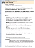 Cover page: Oral activated charcoal adsorbent (AST-120) ameliorates CKD-induced intestinal epithelial barrier disruption