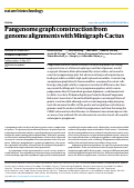 Cover page of Pangenome graph construction from genome alignments with Minigraph-Cactus