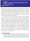 Cover page: Understanding Democratic Congruence: A Demand-Supply Perspective