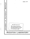 Cover page: SUMMARY OF THE RESEARCH PROGRESS MEETING OF OCT. 16, 1951.