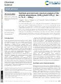 Cover page: Synthesis and electronic structure analysis of the actinide allenylidenes, [{(NR 2 ) 3 }An(CCCPh 2 )] − (An = U, Th; R = SiMe 3 )