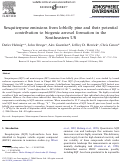 Cover page: Sesquiterpene emissions from loblolly pine and their potential contribution to biogenic aerosol formation in the Southeastern US