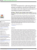 Cover page: The DIOS framework for optimizing infectious disease surveillance: Numerical methods for simulation and multi-objective optimization of surveillance network architectures