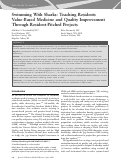 Cover page: Swimming With Sharks: Teaching Residents Value-Based Medicine and Quality Improvement Through Resident-Pitched Projects