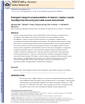 Cover page: Emergent categorical representation of natural, complex sounds resulting from the early post-natal sound environment