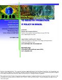 Cover page: From Industry Protection to Industry Promotion: IT Policy in Brazil