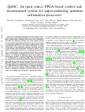 Cover page: QubiC: An open source FPGA-based control and measurement system for superconducting quantum information processors