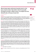 Cover page: Measuring progress and projecting attainment on the basis of past trends of the health-related Sustainable Development Goals in 188 countries: an analysis from the Global Burden of Disease Study 2016