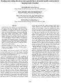 Cover page: Reading and writing direction causes spatial biases in mental model construction in language understanding