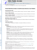 Cover page: Enteral nutritional intake in adult korean intensivecare patients