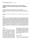 Cover page: Therapeutic modalities for central nervous system involvement by granulocytic sarcoma (chloroma) in children with acute nonlymphocytic leukemia