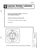 Cover page: Preliminary Performance of the LBL AECR