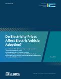 Cover page: Do Electricity Prices Affect Electric Vehicle Adoption?