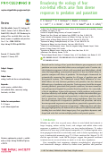 Cover page: Broadening the ecology of fear: non-lethal effects arise from diverse responses to predation and parasitism