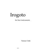 Cover page: Irogoto