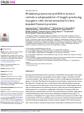 Cover page: Rhabdomyosarcoma and Wilms tumors contain a subpopulation of noggin producing, myogenic cells immunoreactive for lens beaded filament proteins