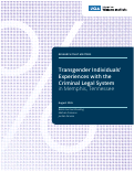 Cover page of Transgender Individuals’ Experiences with the Criminal Legal System in Memphis, Tennessee