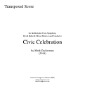 Cover page: Civic Celebration