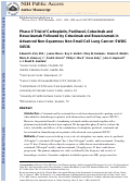 Cover page: Phase II Trial of Carboplatin, Paclitaxel, Cetuximab, and Bevacizumab Followed by Cetuximab and Bevacizumab in Advanced Nonsquamous Non–Small-Cell Lung Cancer: SWOG S0536