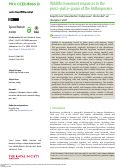 Cover page of Wildlife movement responses to the press–pulse–pause of the Anthropocene