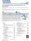 Cover page: X‑ray Tomography Applied to Electrochemical Devices and Electrocatalysis