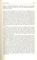 Cover page: Spirits of the Sacred Mountains: Creation Stories of the American Indian. By William E. Coffer.