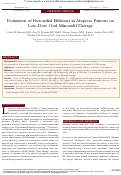 Cover page: Evaluation of Pericardial Effusions in Alopecia Patients on Low-Dose Oral Minoxidil Therapy.