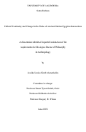 Cover page: Cultural Continuity and Change in the Wake of Ancient Nubian-Egyptian Interactions