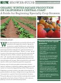 Cover page of Organic Winter Squash Production on California's Central Coast: A Guide for Beginning Specialty Crop Growers