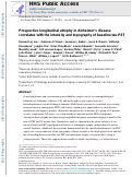 Cover page: Prospective longitudinal atrophy in Alzheimer’s disease correlates with the intensity and topography of baseline tau-PET