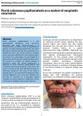 Cover page: Florid cutaneous papillomatosis as a marker of neoplastic recurrence
