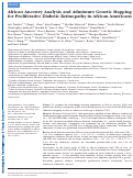 Cover page: African Ancestry Analysis and Admixture Genetic Mapping for Proliferative Diabetic Retinopathy in African AmericansProliferative Diabetic Retinopathy in African Americans