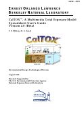 Cover page: CalTOX (registered trademark), A multimedia total exposure model 
spreadsheet user's guide. Version 4.0(Beta)