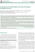 Cover page: Prolonged Unmet Mental Health Needs of the 2017 Pohang Earthquake Survivors.