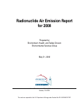 Cover page: Radionuclide Air Emission Report for 2008