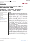 Cover page: Scanning K-edge subtraction (SKES) imaging with laser-compton x-ray sources