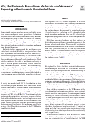 Cover page: Why Do Residents Discontinue Metformin on Admission? Exploring a Contestable Standard of Care