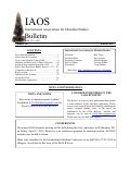 Cover page: IAOS Bulletin 58