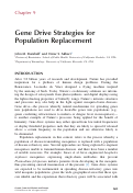 Cover page: Chapter 9 Gene Drive Strategies for Population Replacement