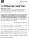 Cover page: Investigating the role of auditory cues in modulating motor timing: insights from EEG and deep learning