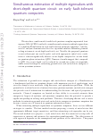 Cover page: Simultaneous estimation of multiple eigenvalues with short-depth quantum circuit on early fault-tolerant quantum computers