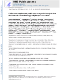 Cover page: Coffee consumption and gastric cancer: a pooled analysis from the Stomach cancer Pooling Project consortium