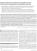 Cover page: Mid-Arm Muscle Circumference and Quality of Life and Survival in Maintenance Hemodialysis Patients