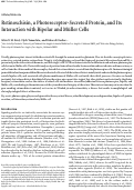 Cover page: Retinoschisin, a photoreceptor-secreted protein, and its interaction with bipolar and muller cells