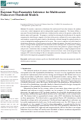 Cover page: Bayesian Non-Parametric Inference for Multivariate Peaks-over-Threshold Models