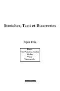 Cover page: Streicher, Tasti et Bizarreries